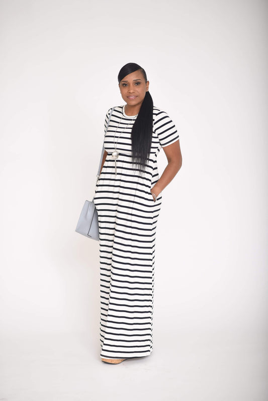 "Read Between the Lines" Maxi Dress