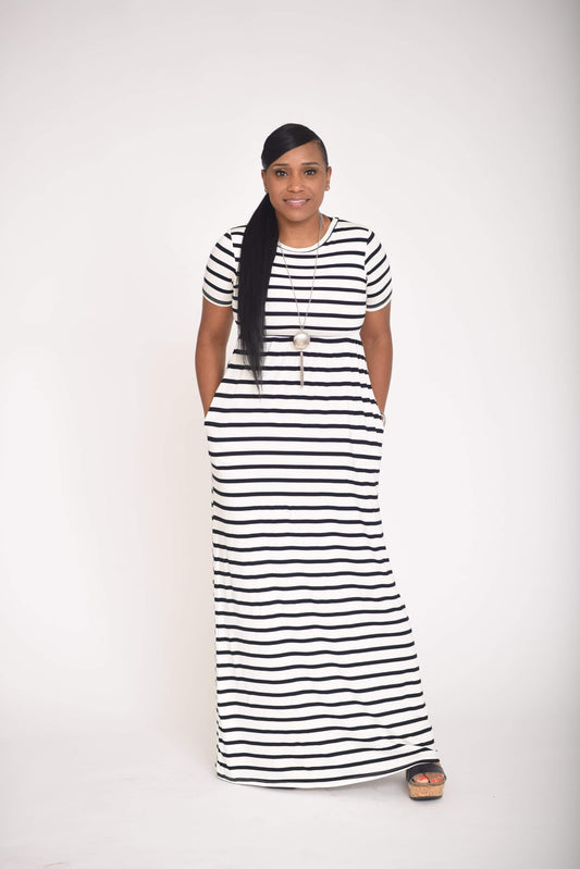 "Read Between the Lines" Maxi Dress